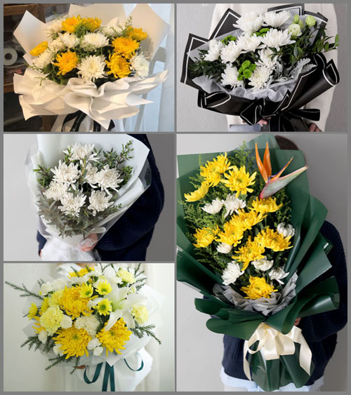 江苏常州武进区丁堰街道白事花束代送